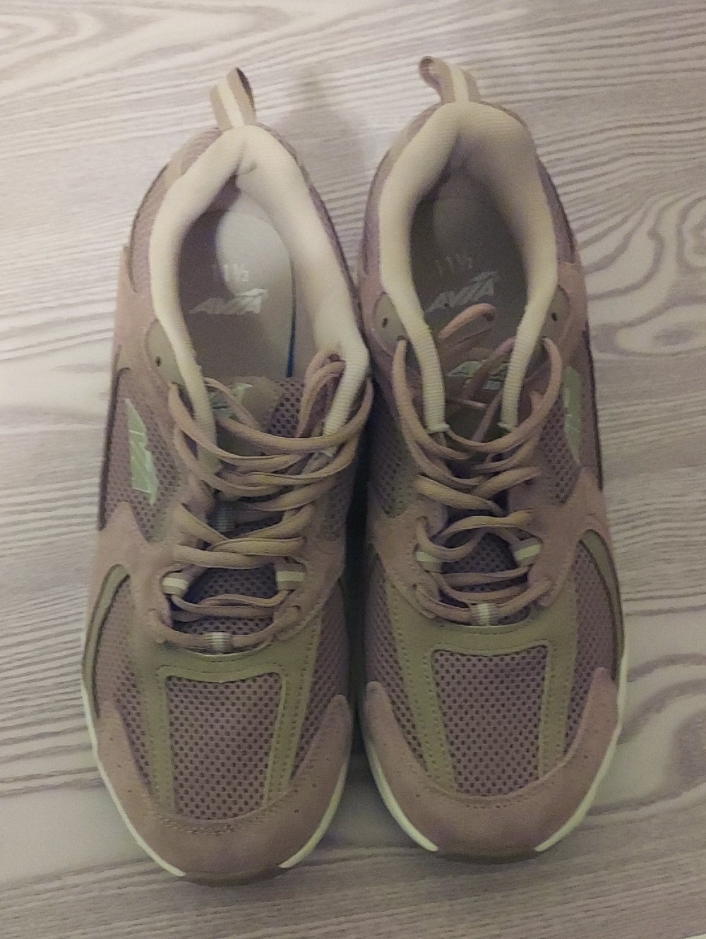 Casual Brown and Cream Athletic Sneakers